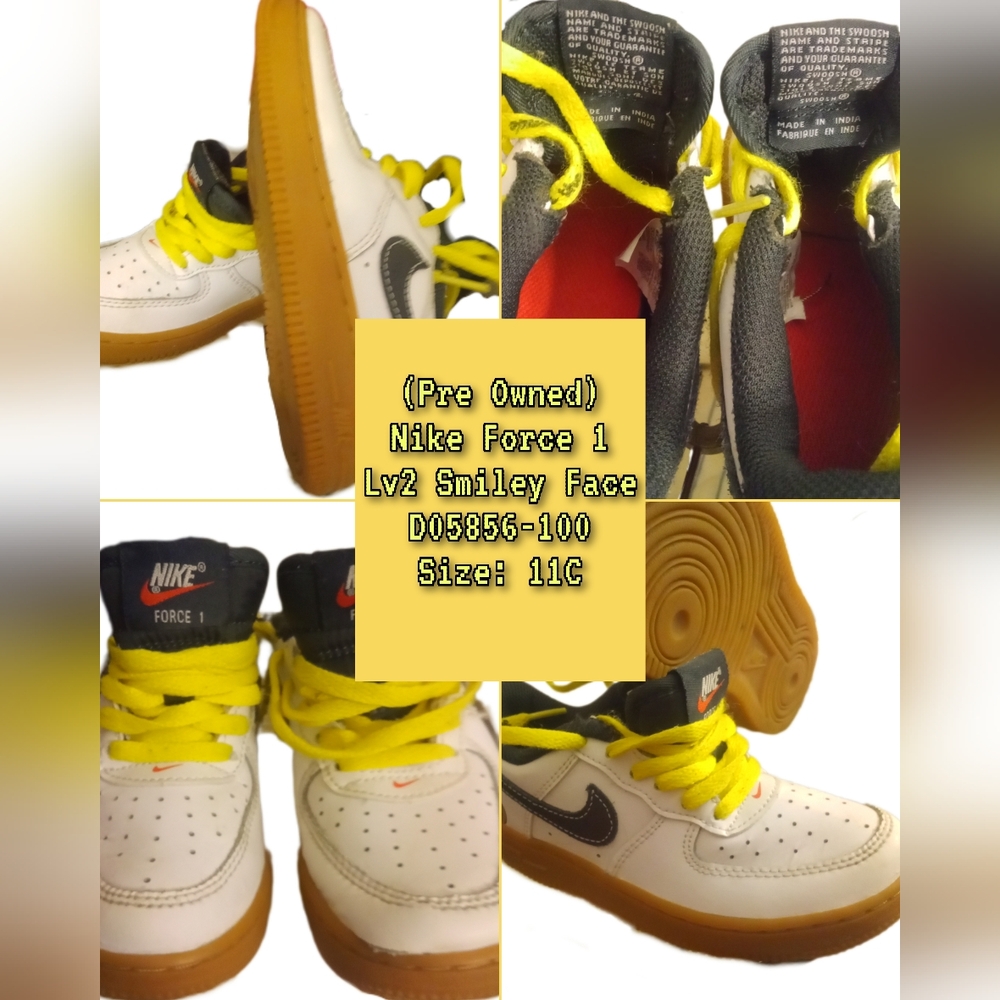 Size 11c -Kids Nike Air Force 1 LV8 Low Go the Extra Smile